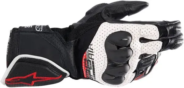 Alpinestars SP-8 V3 Gloves Black White Bright Red 3XL