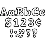 Teacher Created Resources Black & White Bold Block Letters Combo Pack