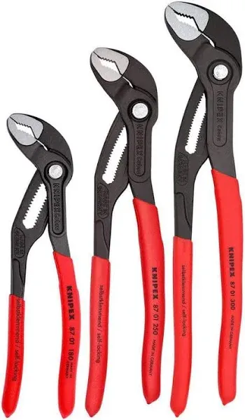 Knipex 002006US1 3 Piece Cobra Pliers Set