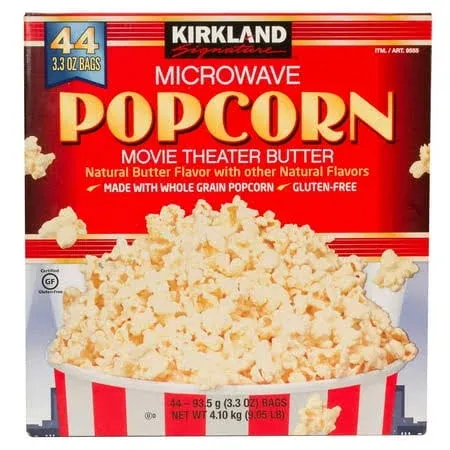 Kirkland Signature Microwave Popcorn, 3.3 oz, 44-count