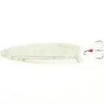 Nichols Lures 6" Ben Parker Mini Magnum Flutter Spoon, Silver Chrome, 2.5oz