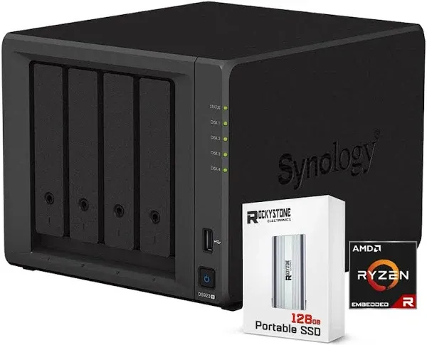 Synology 24TB DS923+ 4-Bay NAS Enclosure Kit with WD NAS Drives (4 x 6TB)