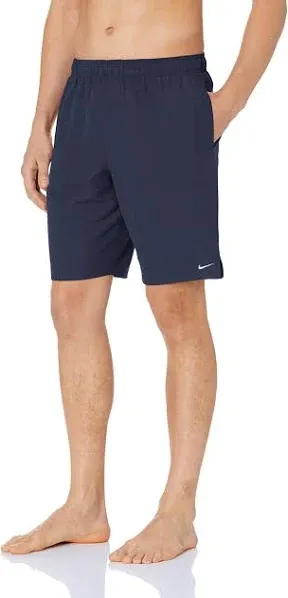 Nike Men's Solid Lap 9" Volley Short Swim Trunk