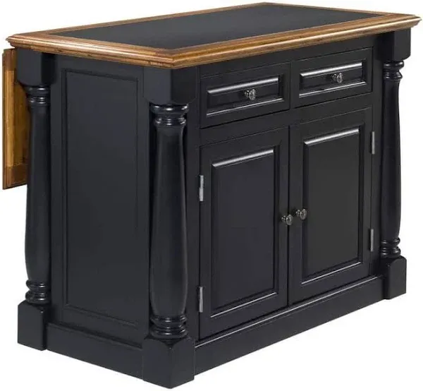 Homestyles Monarch Black Kitchen Island