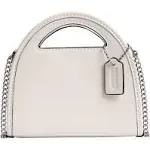 Coach Top Handle Card Case Crossbody Bag - Chalk