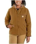 Carhartt Women's Loose-Fit Sherpa-Lined Duck Jacket