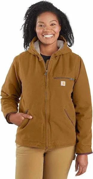 Carhartt Women&#x27;s Flame Resistant Duck Sherpa Lined Jacket Sz Small