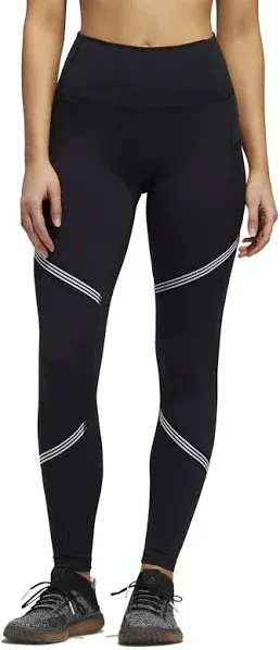 Adidas Women&#039;s Believe This High Rise 3-Stripes Tights, Black