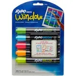 Expo Neon Dry Erase Bullet Tip Markers, Assorted - 5 count