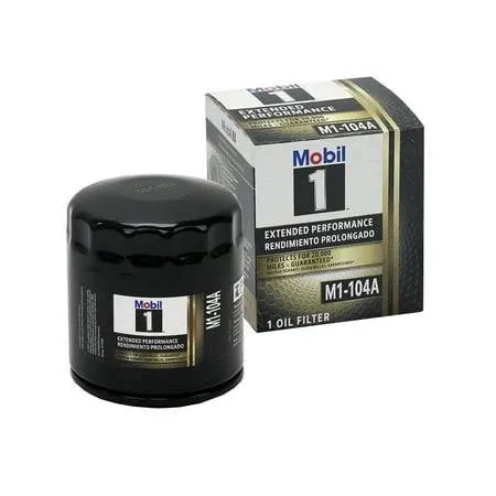 Mobil1 M1-104A Engine Oil Filter &amp; 5 Quarts Mobil1 10W30 Full Syn. H/M Motor Oil