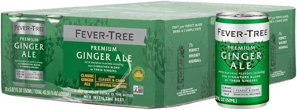 Fever Tree Ginger Ale - Premium Quality Mixer - Refreshing Beverage for Cocktail