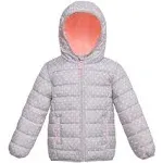 Toddler Winter Coat - Girls' Lightweight Puffer Jacket | Rokka&Rolla 4T / Pink Heart