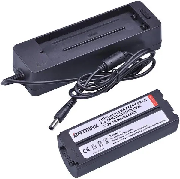 Batmax 2000mAh NBCP2LNB CP2L NBCP1L Battery Charger Adapter for Canon Photo Printers Selphy CP1300 CP1200 CP100CP200CP220 NB-CP2L