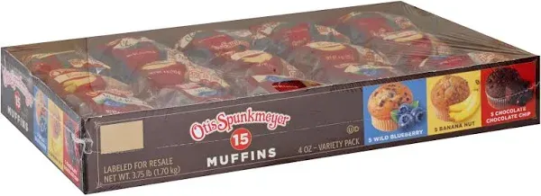 Ottis Spunkmeyer Muffins Variety Pack 15 Count