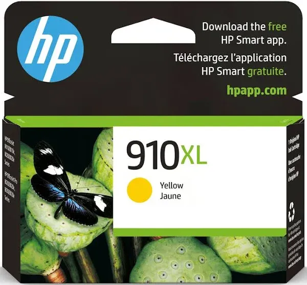 HP GENUINE 910XL Yellow Ink Cartridge 3YL64AN (Exp: Feb. 2022)