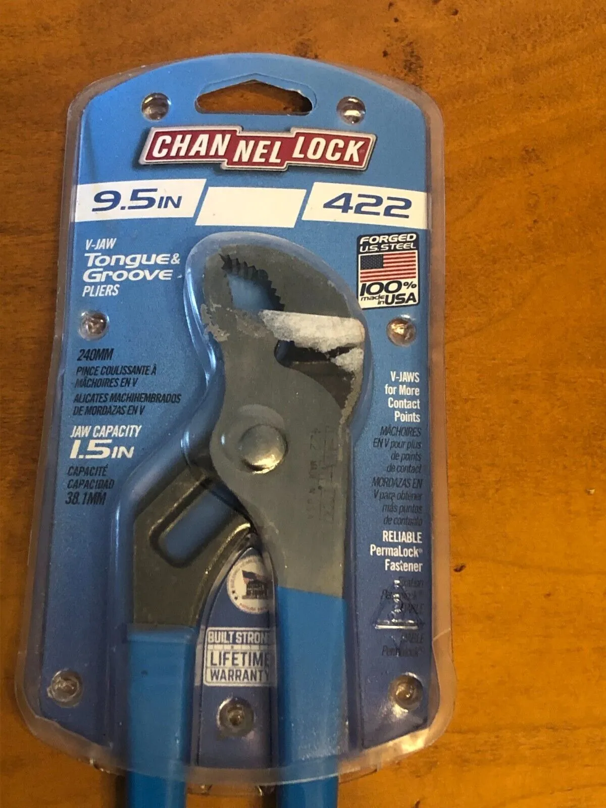 Channel Lock 422 9.5&#034; v-jaw locking pliers new in package