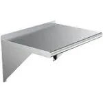 AmGood 18" x 24" Stainless Steel Wall Shelf | Appliance & Equipment Metal Shelving | Kitchen, Restaurant, Garage, Laundry, Utility Room | Heavy Duty | Squared Edge | NSF Certified