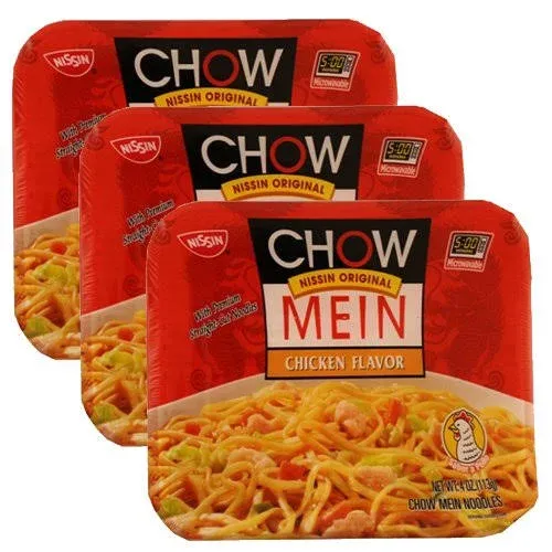 Nissin Chow Mein Noodles, Chicken Flavor - 4 oz