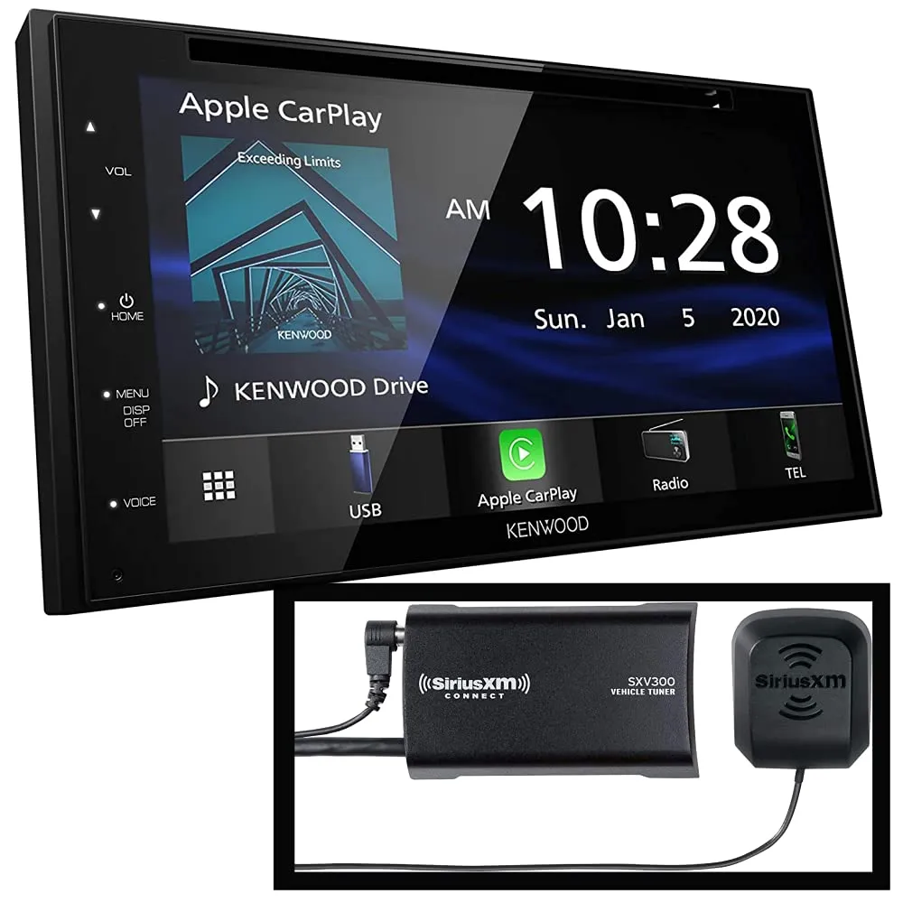 Kenwood DDX5707S Multimedia Receiver, CarPlay &amp; Android Auto, SiriusXM Tuner