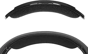 Geekria Velour Headband Pad Compatible with Astro A50 Gen 3, Headphones Replacement Band, Headset Head Top Cushion Cover Repair Part (Black)