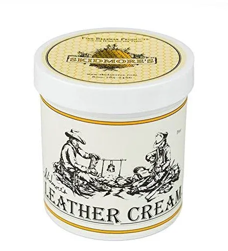 Skidmore's Original Leather Cream | All Natural Non Toxic Formula | Leather Conditioner Cleans, Moisturizes, and Protects Your Leather | 16 Ounces (1 Pint)