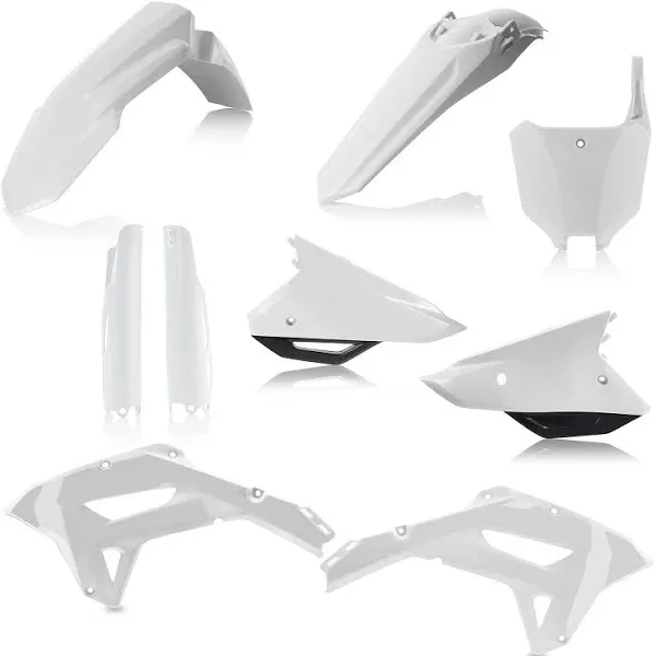 Acerbis Full Plastic Kits For Honda - White/Black (2861801035)