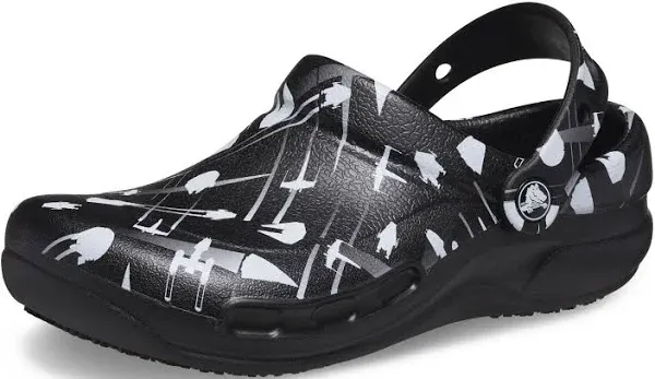 Crocs Unisex-Adult Bistro Graphic Clogs, Slip Resistant Work Shoes