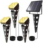 Solar Spotlights Outdoor Waterproof IP65 Landscape Spot 3-in-1 Warm White