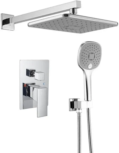 BWE®One-Handle 2-Spray Polished Chrome Shower Faucet