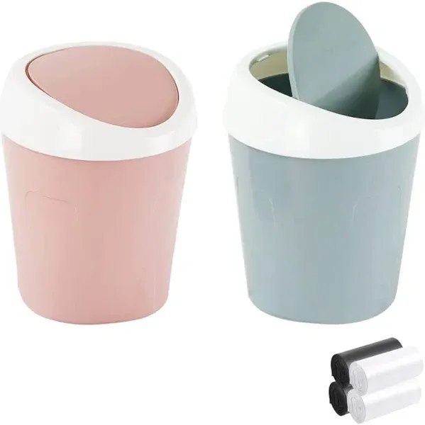 SITAKE 2 Pcs Mini Wastebasket Trash Can