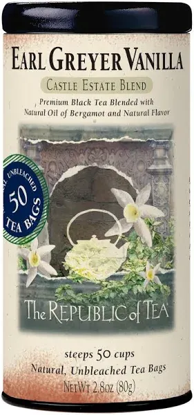 The Republic of Tea Earl Greyer Vanilla 250 Tea Bags