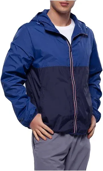 Rokka& Rolla Men's Packable Mesh Windbreaker Jacket