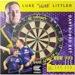 Luke Littler Cabinet &amp; Dartboard Set - Official Darts Game Toy Playset Gifts New