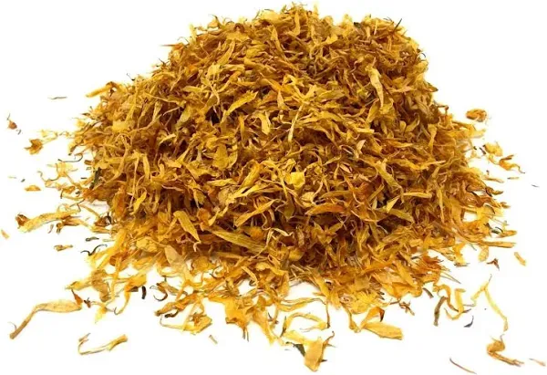 Calendula Petals – Pure Dried Marigold Flower Petals – Vegan | Gluten Free | Non-GMO | No Sugar Added - Net Weight: 0.35oz / 10g - Calendula Officinalis