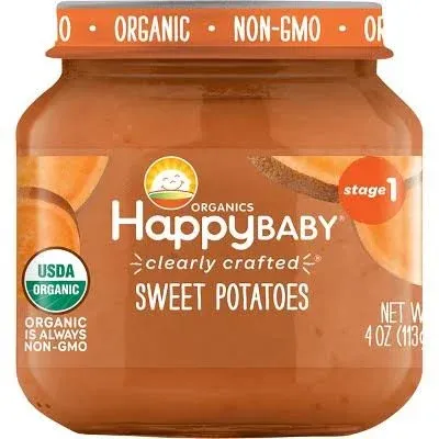 HAPPY BABY Stage 1 Sweet Potatoes Baby Food in Jar