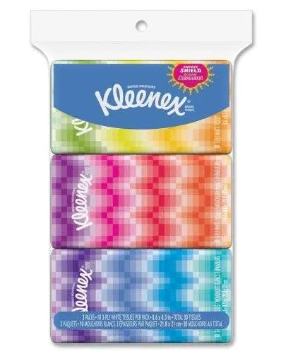 Kleenex Facial Tissues, 10 ct, 3 Pack