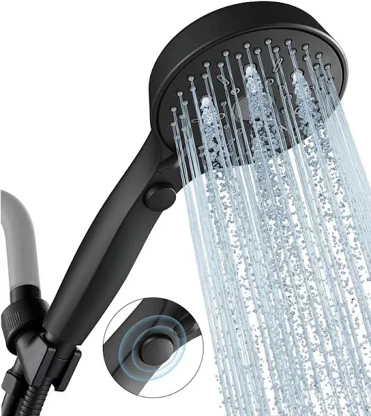 12 Functions Shower Head with handheld, Hand held Shower with ON/OFF Pause Sw...