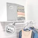 Lakeside Pull Down Hanging Closet Caddy - Storage Space Organization System