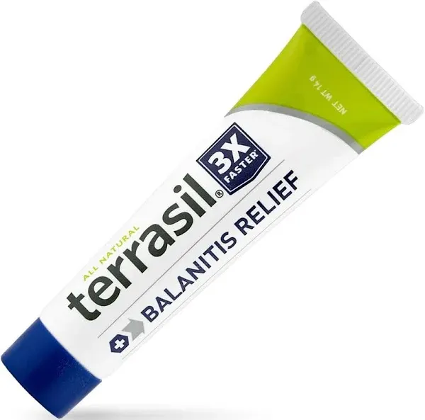 terrasil Balanitis Relief – Balanitis Treatment for Men, Natural Soothing Foreskin Ointment for Relief from Balanitis Symptoms: Irritation,Itch, and Inflammation. Dermatologist Tested (.5oz)