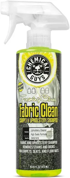 Chemical Guys CWS21916 Foaming Citrus Fabric Clean Carpet &amp; Upholstery Cleane...