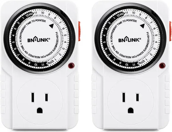 BN-LINK 24 Hour Plug-in Mechanical Timer