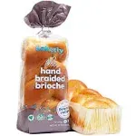 bakerly Hand Braided Brioche Pack of 4, 1-Count (4 Total Hand Braided Brioche Loaves)