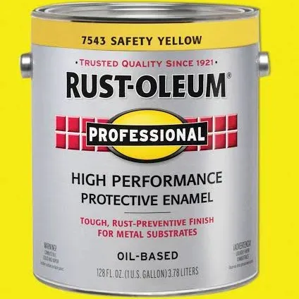 Rust-Oleum 3444402 Safety Yellow Paint Enamel, 1 Gal.