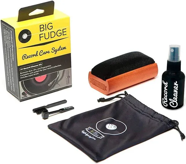 4 in 1 Vinyl Record Cleaning Kit - Includes Soft No-Scratch Velvet Record Bru...