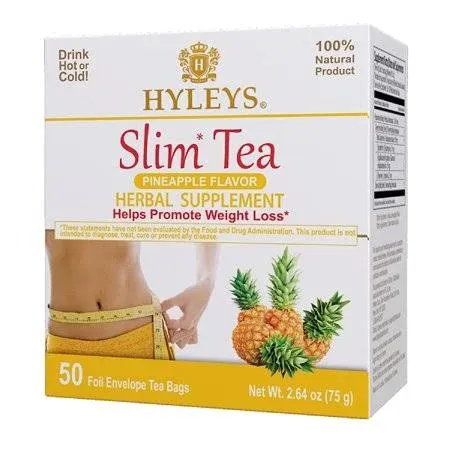 Hyleys Slim Tea Pineapple Flavor 25 Tea Bags