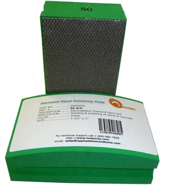 Monster DHP0050 Monster Diamond Hand Polishing Pads for Stone