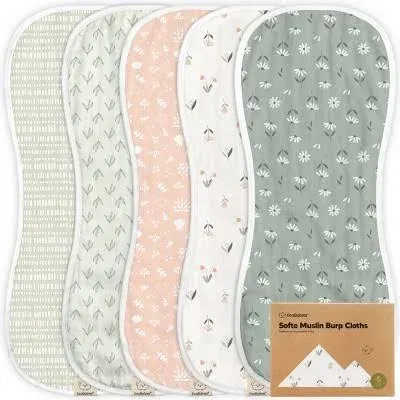 KeaBabies Softe Muslin Baby Burp Cloth