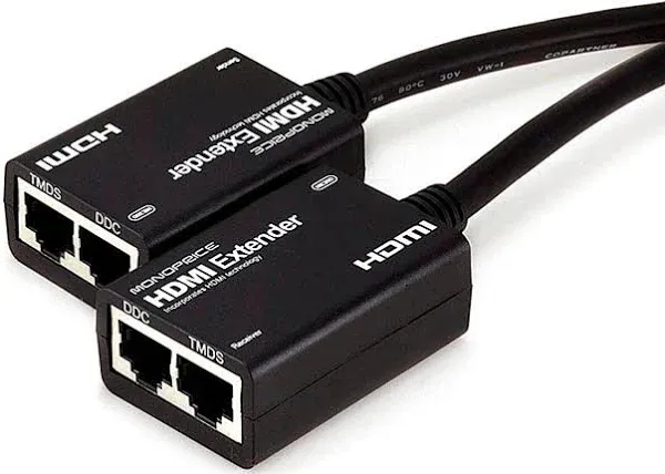 Monoprice Pigtail HDMI Extender ME30D  Extend Up to 98ft / 30m New old stock