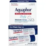 Aquaphor Baby Healing Ointment, Advanced Therapy - 2 pack, 0.35 oz tubes