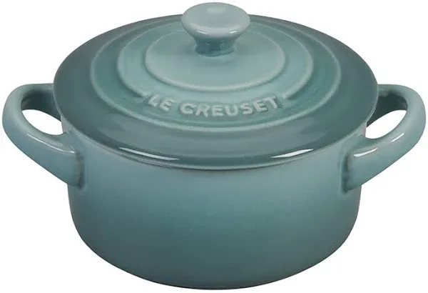 Le Creuset Mini Round Cocotte | Stoneware Olive, 8 fl. oz.